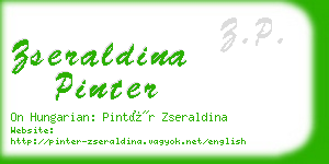 zseraldina pinter business card